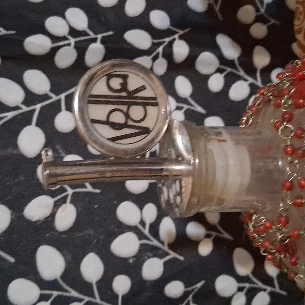 Vintage Liqour Bottles With Beaded Lattice - Picture 2 of 4